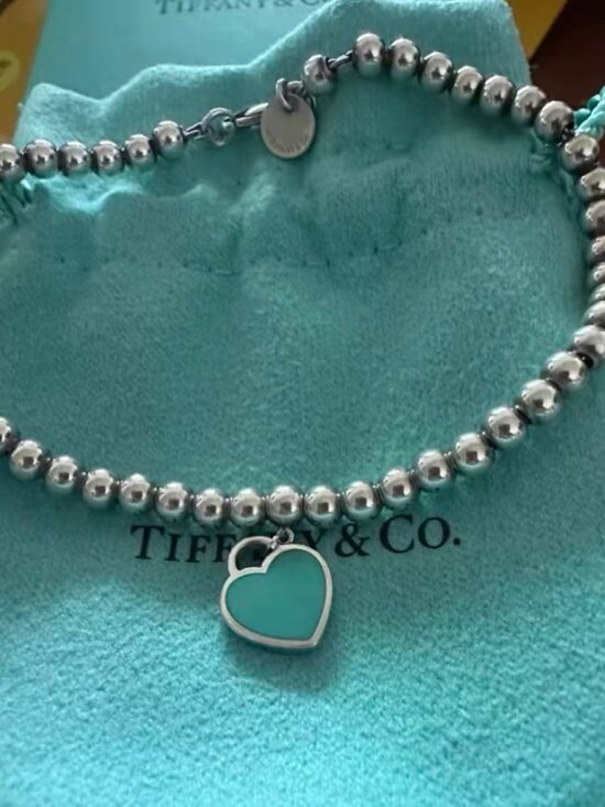 Tiffany & Co.ㅤ Jackets & Blazers - Tiffany & Co. Blue Heart Bead Bracelet